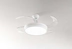 Ventilatore-Metallo-Bianco-4-Pale-Acrilico-Trasp.-Diffusore-In-Acrilico-Satinato