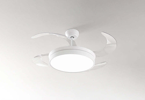 Ventilatore-Metallo-Bianco-4-Pale-Acrilico-Trasp.-Diffusore-In-Acrilico-Satinato