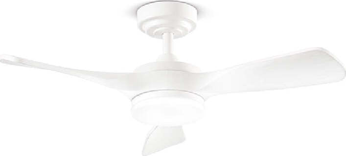 Ventilatore-Metallo-Bianco-Lucido-Led-18W-3-Pale-Legno-Massiccio-Bianco-Sirio