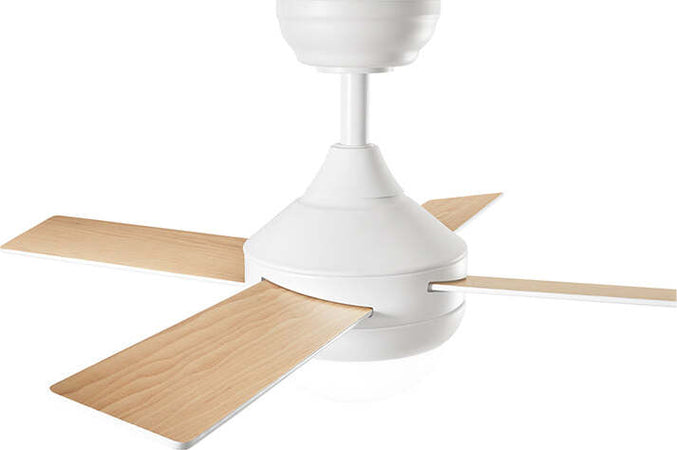 Ventilatore-Metallo-Bianco-Opaco-Led-18W-4-Pale-Legno-Bianco-Noce-Chiaro-Crux