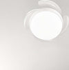 Ventilatore-Metallo-Bianco-Opaco-Led-36W-4-Pale-Acrilico-Trasparente-Open-Plus