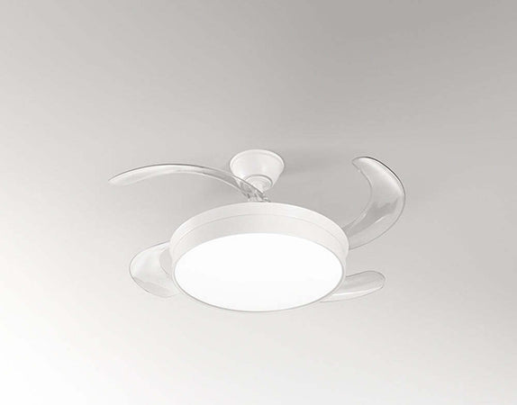 Ventilatore-Metallo-Bianco-Opaco-Led-36W-4-Pale-Acrilico-Trasparente-Open-Plus