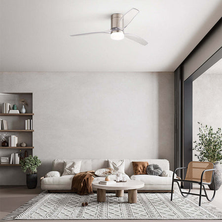 Ventilatore-Metallo-Cromo-Spazzolato-Led-18W-3-Pale-Acrilico-Trasparente-Kuma