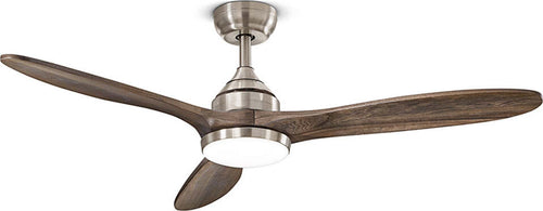 Ventilatore-Metallo-Cromo-Spazzolato-Led-18W-3-Pale-Legno-Noce-Scuro-Triade