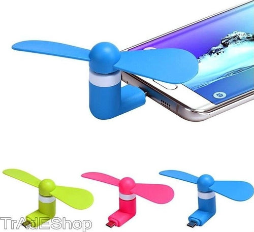 VENTILATORE MINI FAN PORTATILE USB PER PC NOTEBOOK MINIUSB SMARTPHONE CELLULARE  Trade Shop italia - Napoli, Commerciovirtuoso.it