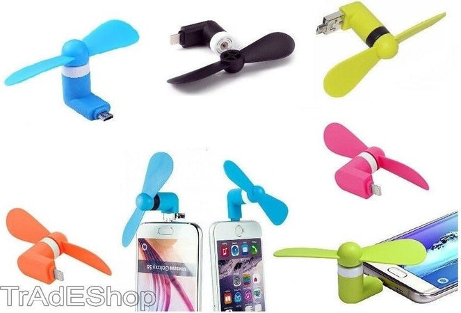 VENTILATORE MINI FAN PORTATILE USB PER PC NOTEBOOK MINIUSB SMARTPHONE CELLULARE  Trade Shop italia - Napoli, Commerciovirtuoso.it