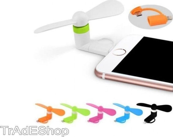 VENTILATORE MINI FAN PORTATILE USB PER PC NOTEBOOK MINIUSB SMARTPHONE CELLULARE  Trade Shop italia - Napoli, Commerciovirtuoso.it