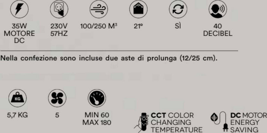 Ventilatore-moderno-Perenz-GALILEO-7154-B-CT-LED-metallo-acrilico