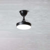 Ventilatore-Nero-Opaco-Led-24W-3-Pale-A-Scomparsa-Trasparenti-Mini-Open-Plus