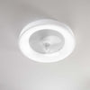 Ventilatore-Plafone-Metallo-Bianco-Opaco-Led-45W-3-Pale-Acrilico-Trasparente-Fly