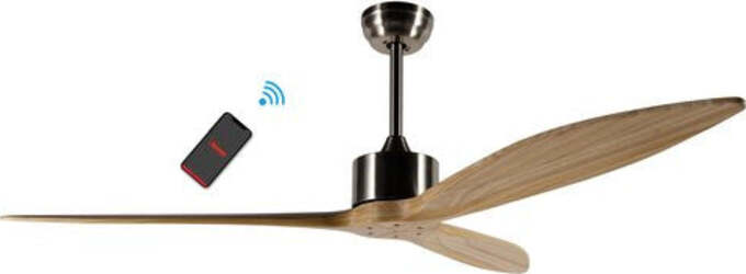 Ventilatore-soffitto-Bimar-VSL1520-Ceiling-Fan-WiFi-Inox-e-Legno