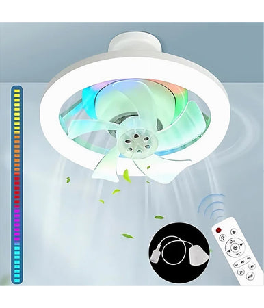 Ventilatore Soffitto Con Luce Led Rgb Regolabile Sky Refresh Con Telecomando