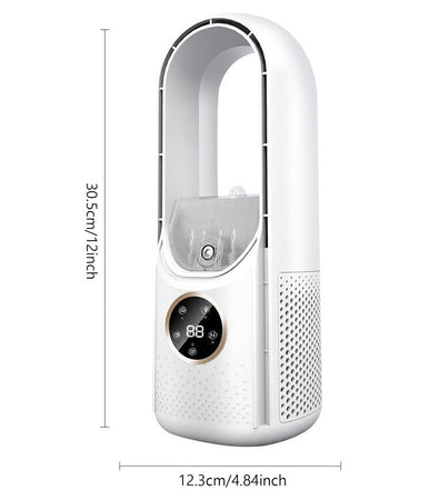 Ventilatore Tavolo Umidificazione Usb Portatile Multifunzionale 6 Velocità Bianco