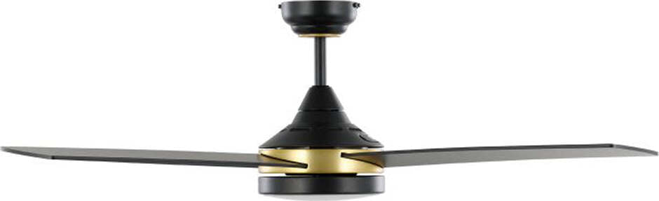 Ventilatore-Trinidad-Acciaio-Nero-Ottone-Diffusore-Acrilico-Bianco-Led-20W