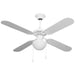 Ventilatore a soffitto Niklas con 4 pale con selettore 3 velocità