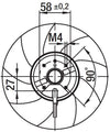 Ventola .Assiale Ebm A4s200-Ai04-01 Stufe a Pellet 14706066