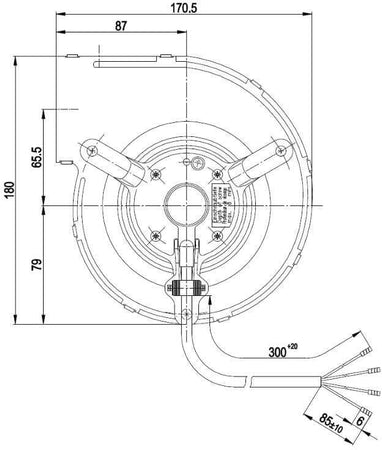 Ventola Centrifugo Ebm D2e133am 470114706064