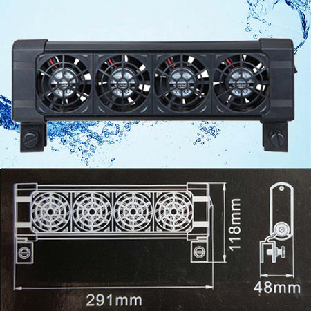 VENTOLA RAFFREDDAMENTO FS604 PER ACQUARIO 4 VENTOLE ACQUA ACQUARIO DOLCE MARINO  Trade Shop italia - Napoli, Commerciovirtuoso.it