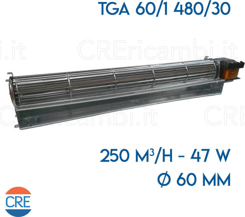 Ventola-Tangenziale-TGA60/1-480/30,-47W-per-Stufe-Pellet-Nordica-Extraflame