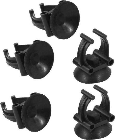 Ventosa-Nero-8-Pezzi-Clip-3cm-Tubo--6433-Acquario-Ventose-Portafiltri-Pompa