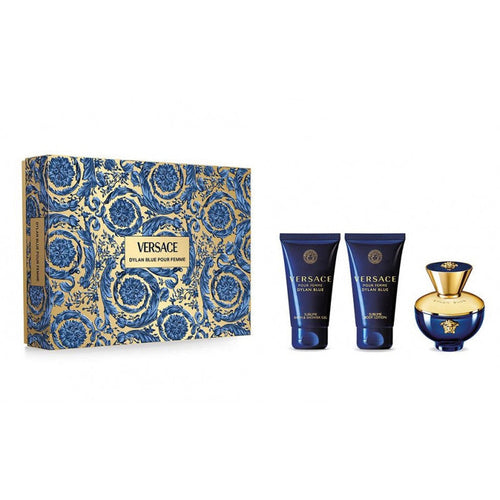 VERSACE pour femme dylan blue eau de parfum cofanetto (50ml+ crema c. 50ml)