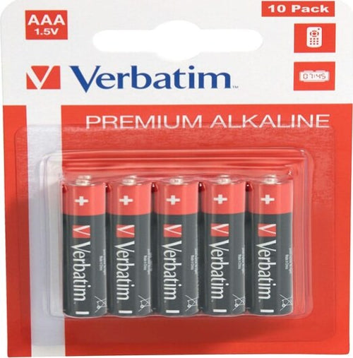 Verbatim - Blister 10 Pile alkaline ministilo AAA - 49874 Elettronica/Pile e caricabatterie/Pile monouso Eurocartuccia - Pavullo, Commerciovirtuoso.it