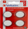 Verbatim - Blister 4 MicroPile a pastiglia CR2450 - litio - 49535 - 3V Elettronica/Pile e caricabatterie/Pile monouso Eurocartuccia - Pavullo, Commerciovirtuoso.it