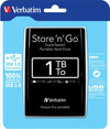 Verbatim - Hard disk Store 'N'Go Usb 3.0 - Nero - 53023 - 1TB Elettronica/Informatica/Dispositivi archiviazione dati/Dispositivi archiviazione dati esterni/Hard Disk esterni Eurocartuccia - Pavullo, Commerciovirtuoso.it