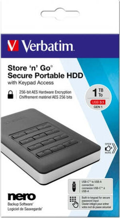 Verbatim - Hard disk Store 'N'Go Usb 3.1 - 53401 - 1TB Elettronica/Informatica/Dispositivi archiviazione dati/Dispositivi archiviazione dati esterni/Hard Disk esterni Eurocartuccia - Pavullo, Commerciovirtuoso.it