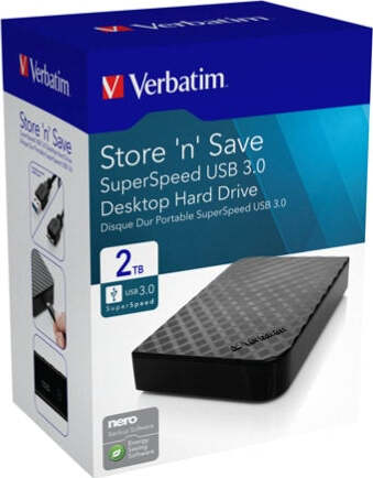 Verbatim - HDD esterno 3.5 USB 3.0 - 47683 - 2TB Elettronica/Informatica/Dispositivi archiviazione dati/Dispositivi archiviazione dati esterni/Hard Disk esterni Eurocartuccia - Pavullo, Commerciovirtuoso.it