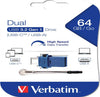 Verbatim - Memoria USB 3.0 Store 'N' Go Dual Drive - USB-A - USB-C - 64 GB - 49967 Elettronica/Informatica/Dispositivi archiviazione dati/Dispositivi archiviazione dati esterni/PenDrive Eurocartuccia - Pavullo, Commerciovirtuoso.it