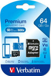 Verbatim - Micro SDXC Classe 10 fino a 45mb-sec - 44084 - 64GB Elettronica/Informatica/Dispositivi archiviazione dati/Dispositivi archiviazione dati esterni/Schede di memoria/Schede Multimedia Eurocartuccia - Pavullo, Commerciovirtuoso.it