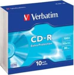 Verbatim - Scatola 10 CD-R DataLife Extra Protection - slim case - 52X - 700MB Elettronica/Informatica/Accessori/Supporti vergini/BD-R Eurocartuccia - Pavullo, Commerciovirtuoso.it