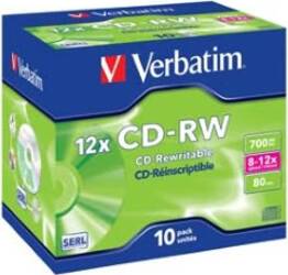 Verbatim - Scatola 10 CD-RW DataLife Plus - 8X-10X - serigrafato - 43148 - 700MB Elettronica/Informatica/Accessori/Supporti vergini/BD-R Eurocartuccia - Pavullo, Commerciovirtuoso.it