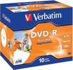Verbatim - Scatola 10 DVD-R - Jewel Case - 43521 - 4 7GB Elettronica/Informatica/Accessori/Supporti vergini/BD-R Eurocartuccia - Pavullo, Commerciovirtuoso.it