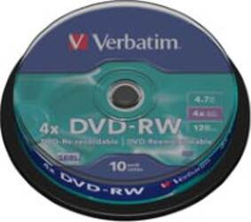 Verbatim - Scatola 10 DVD-RW - serigrafato - 43552 - 4 7GB Elettronica/Informatica/Accessori/Supporti vergini/BD-R Eurocartuccia - Pavullo, Commerciovirtuoso.it