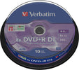 Verbatim - Scatola 10 DVD+R Dual Layer - serigrafato Spindle - 43666 - 8 5GB Elettronica/Informatica/Accessori/Supporti vergini/BD-R Eurocartuccia - Pavullo, Commerciovirtuoso.it