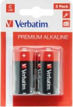 Verbatim - Scatola 2 Pile alkaline mezza torcia C - 49922 Elettronica/Pile e caricabatterie/Pile monouso Eurocartuccia - Pavullo, Commerciovirtuoso.it