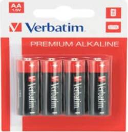 Verbatim - Scatola 4 Pile alkaline stilo AA - 49921 Elettronica/Pile e caricabatterie/Pile monouso Eurocartuccia - Pavullo, Commerciovirtuoso.it