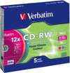 Verbatim - Scatola 5 CD-RW DataLife Plus - slim case - 8X-10X - serigrafato colorato - 43167 - 700MB Elettronica/Informatica/Accessori/Supporti vergini/BD-R Eurocartuccia - Pavullo, Commerciovirtuoso.it