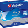 Verbatim - Scatola 5 DVD Blu Ray BD-R SL - Jewel Case - Bianco-Blu - 43748 - 50GB Elettronica/Informatica/Accessori/Supporti vergini/BD-R Eurocartuccia - Pavullo, Commerciovirtuoso.it