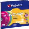 Verbatim - Scatola 5 DVD+RW - colore - 43297 - 4 7GB Elettronica/Informatica/Accessori/Supporti vergini/BD-R Eurocartuccia - Pavullo, Commerciovirtuoso.it