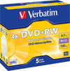 Verbatim - Scatola 5 DVD+RW - Jewel Case - serigrafato - 43229 - 4 7GB Elettronica/Informatica/Accessori/Supporti vergini/BD-R Eurocartuccia - Pavullo, Commerciovirtuoso.it