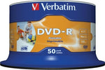 Verbatim - Scatola 50 DVD-R - stampabile - 43533 - 4 7GB Elettronica/Informatica/Accessori/Supporti vergini/BD-R Eurocartuccia - Pavullo, Commerciovirtuoso.it