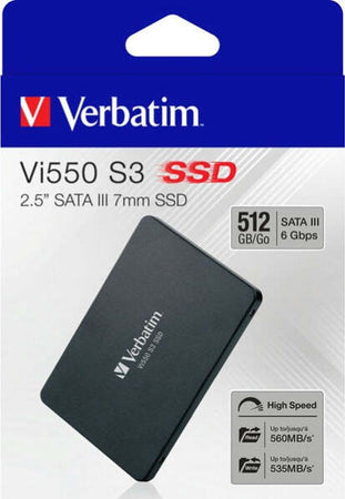 Verbatim - SSD Interno Vi550 SATA III 2.5'' SSD - 49352 - 512GB Elettronica/Informatica/Dispositivi archiviazione dati/Dispositivi archiviazione dati esterni/Hard Disk esterni Eurocartuccia - Pavullo, Commerciovirtuoso.it