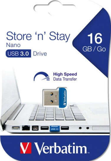 Verbatim - Usb 3.0 Store 'N'Stay Nano - 98709 - 16GB Elettronica/Informatica/Dispositivi archiviazione dati/Dispositivi archiviazione dati esterni/PenDrive Eurocartuccia - Pavullo, Commerciovirtuoso.it