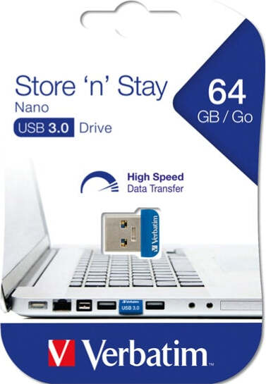 Verbatim - Usb 3.0 Store 'N'Stay Nano - 98711 - 64GB Elettronica/Informatica/Dispositivi archiviazione dati/Dispositivi archiviazione dati esterni/PenDrive Eurocartuccia - Pavullo, Commerciovirtuoso.it