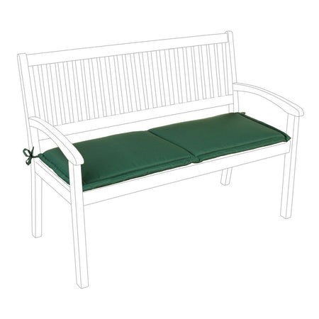 Cuscino per panca a 2 posti, idrorepellente e sfoderabile cerniera lampo, da 115 x 47 cm