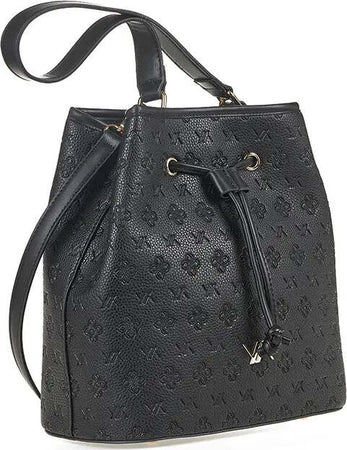 VERDE-FASHION-|-Borsa-a-secchiello-con-logo-intarsiato