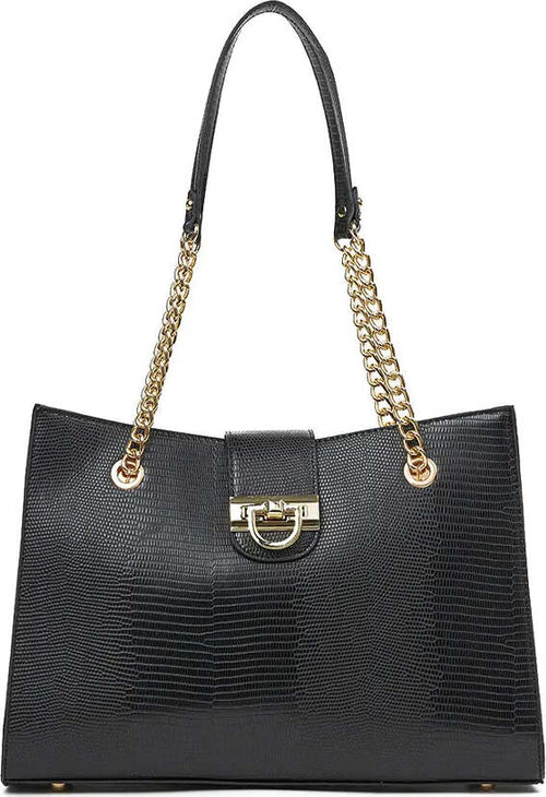VERDE-FASHION-|-Borsa-a-spalla-effetto-coccodrillo
